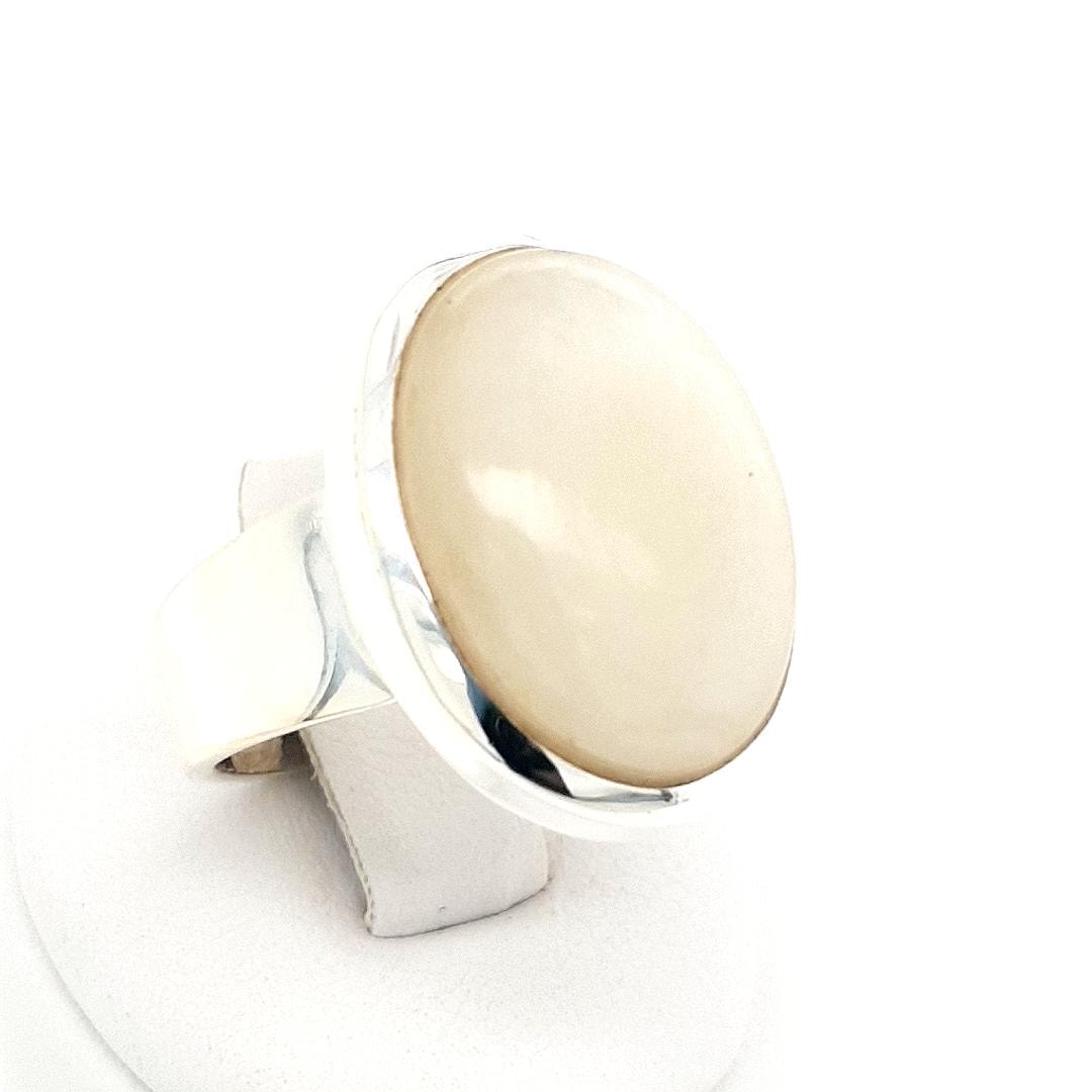 Mondstein Sterling Silber Ring 53 von AureliaEdelsteine1