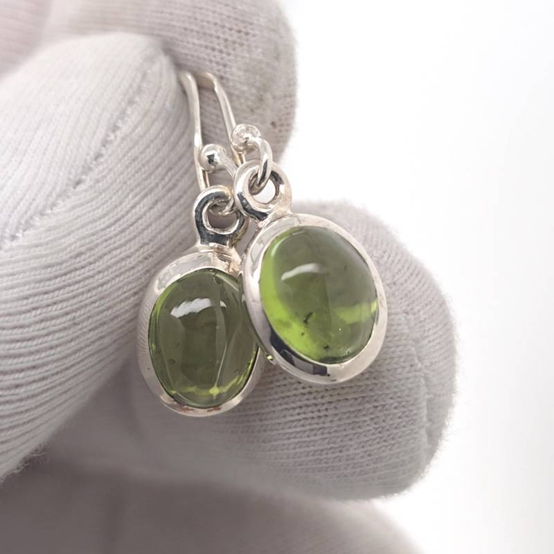 Peridot Sterling Silber Ohrringe von AureliaEdelsteine1