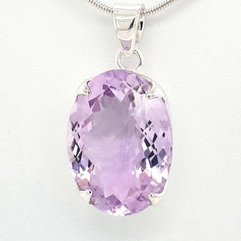 Rosa Amethyst Sterling Silber Anhänger Rosa Amethyst Sterling Silber Anhänger von AureliaEdelsteine1