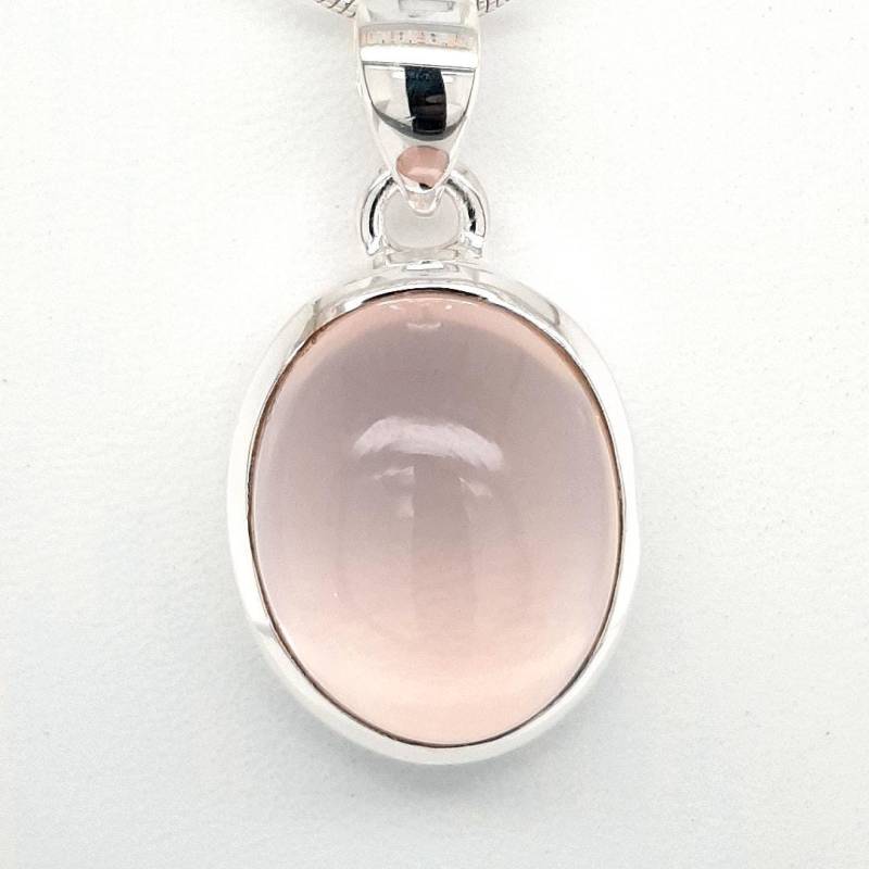 Rosenquarz Sterling Silber Anhänger von AureliaEdelsteine1