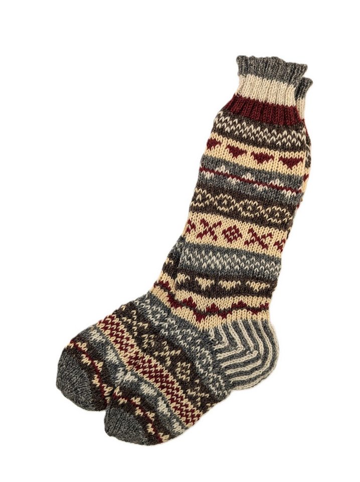 Aurelie Norwegersocken Handgestricke Socken, Haussocken von Aurelie