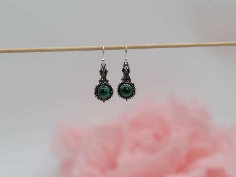 Aurelie Ohrhänger-Set Verspielter Hängeohrring mit Edelstein, 925 Sterlingsilber von Aurelie