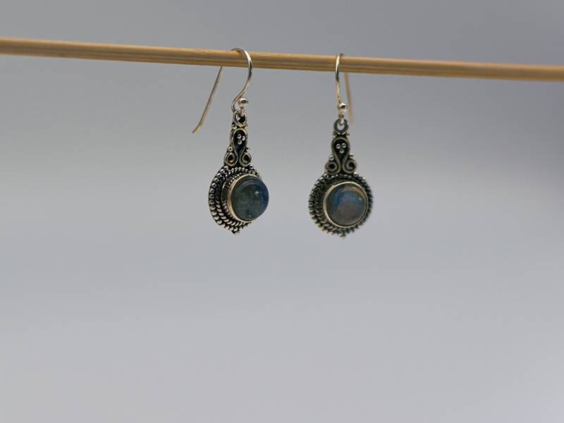 Aurelie Ohrhänger-Set Verspielter Hängeohrring mit Edelstein, 925 Sterlingsilber von Aurelie