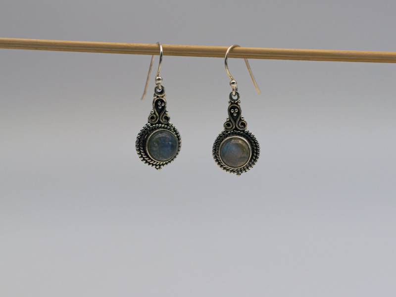 Aurelie Ohrhänger-Set Verspielter Hängeohrring mit Edelstein, 925 Sterlingsilber von Aurelie