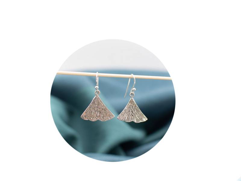 Aurelie Paar Ohrhänger Ginkgo Blatt Hängeohrringe von Aurelie