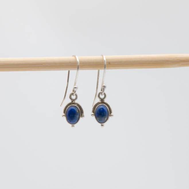 Hängeohrringe Mit Lapislazuli, Silber Ohrringe von AurelieHandicrafts