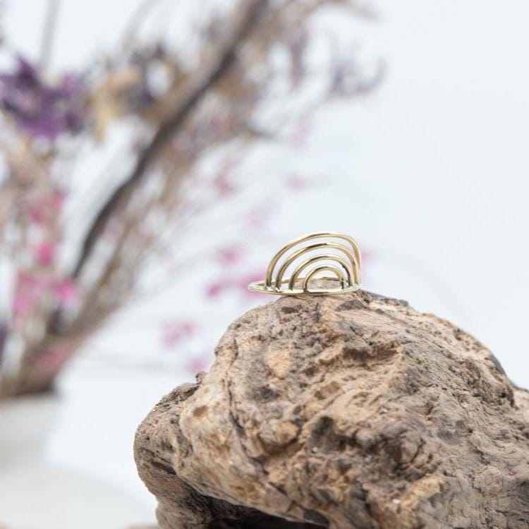 Regenbogen Ring, Gold von AurelieHandicrafts