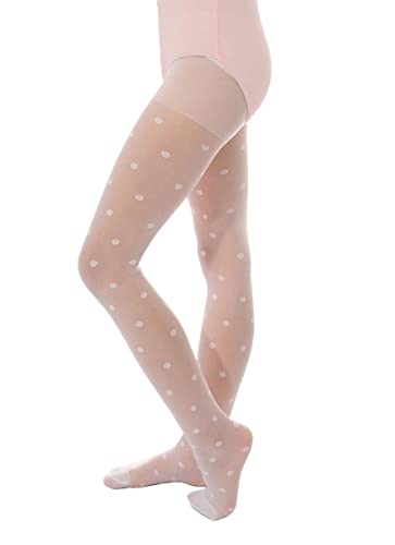 Aurellie Mädchen Kinder Gemusterte Strumpfhose Weiße hohe Qualität von Aurellie