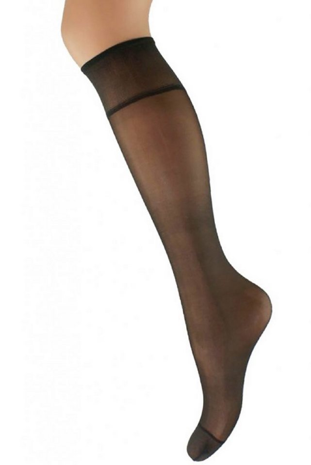 Aurellie Strümpfe 2er Pack Kniestrümpfe: Elegante Lycra-Kniesocken 60 DEN Onesize (2-Paar) von Aurellie