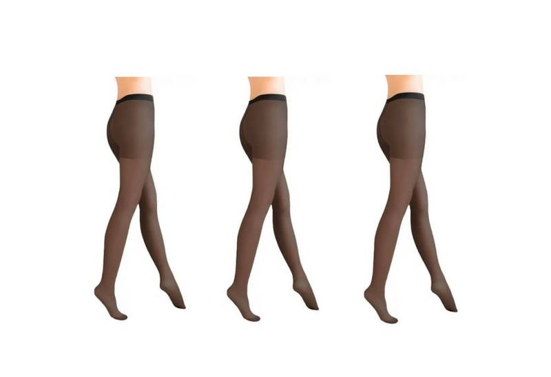 Aurellie Strumpfhose Classic 3er Pack für Damen 40 DEN - Schwarz von Aurellie