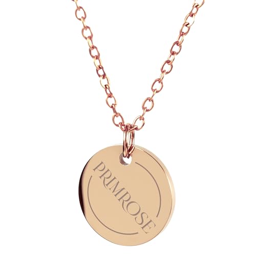 Aurelyn Personalisierte Kette mit Gravur – Halskette personalisiert für Damen – Kettenanhänger mit Wunschtext, Namen oder Initialen – Geschenkidee für Frauen, Freundin, Mama oder dich selbst von Aurelyn