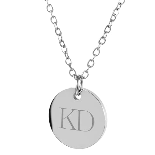 Aurelyn Personalisierte Kette mit Gravur – Halskette personalisiert für Damen – Kettenanhänger mit Wunschtext, Namen oder Initialen – Geschenkidee für Frauen, Freundin, Mama oder dich selbst von Aurelyn