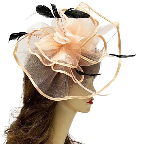 1920er-Jahre-Fascinator mit Blume und Spitze, Haarspange für Mädchen, Halloween, Haarspangen für Teenager, Erwachsene, Bankette, Hochzeits-Haarnadel von Aurgiarme