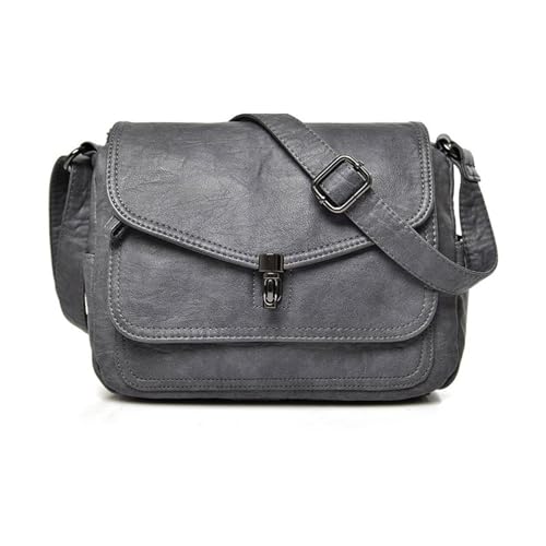 2023 Neue Umhängetasche Messenger Tasche Für Mädchen Frauen PU Leder Crossbody Solid Color Trendy Simple Fashion Bags Mittelgroße Leder von Aurgiarme