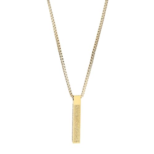 Aurgiarme Elegant Ayatul Kursi Halskette Edelstahl Anhänger Halskette Koran Anhänger Religiöser Hals Schmuck Frauen Religiöse Schmuck Juwely von Aurgiarme