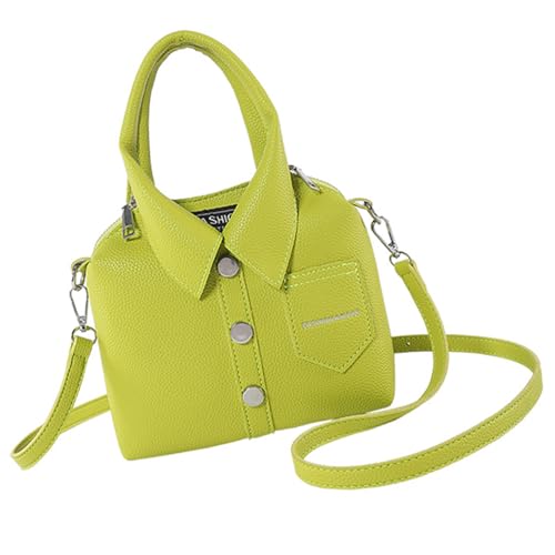 Aurgiarme PU Lederhemd Hemdform Verstellbares Crossbody Geldbörse Für Frauen Feste Farb Umhängetasche Handtasche Mit Oberen Und Reißverschluss Mode Umhängetasche von Aurgiarme