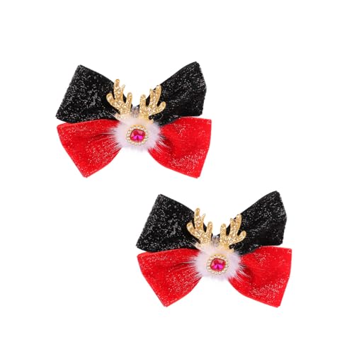 Elegante Weihnachts-Rentier-Haarspangen mit bequemen Pompons, verleiht jeder Frisur eine festliche Note von Aurgiarme