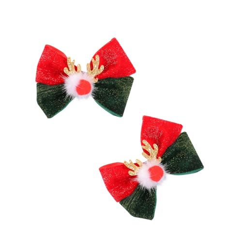 Elegante Weihnachts-Rentier-Haarspangen mit bequemen Pompons, verleiht jeder Frisur eine festliche Note von Aurgiarme