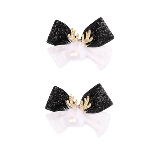 Elegante Weihnachts-Rentier-Haarspangen mit bequemen Pompons, verleiht jeder Frisur eine festliche Note von Aurgiarme