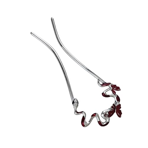 Exquisites Schlangen-Haarteil aus Legierung mit funkelnder Schlange für Abendessen, Foto-Requisiten von Aurgiarme