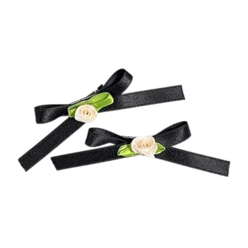 Haarspange Schleife 2000er Balletcore Blume Schleife Flache Clip Balletcore Haarnadel Schleife Elegante Haarspange für Bündel von Aurgiarme