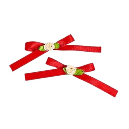 Haarspange Schleife 2000er Balletcore Blume Schleife Flache Clip Balletcore Haarnadel Schleife Elegante Haarspange für Bündel von Aurgiarme