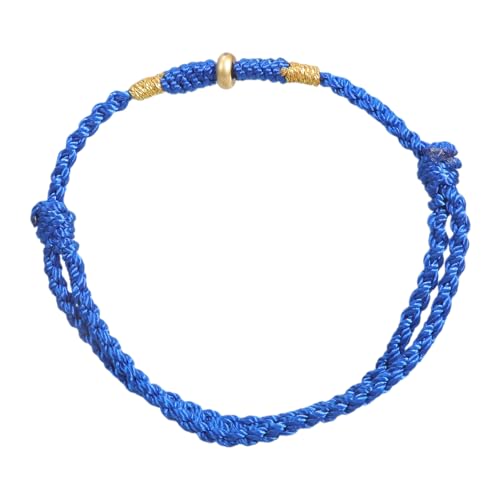 Rotes Faden Amulettarmband Mit Goldener Perle Charme Handgewebe Fußkettchen Für Frauen Verstellbare Freundschaft Handchain Teen Girls Schmuck Schmuck von Aurgiarme