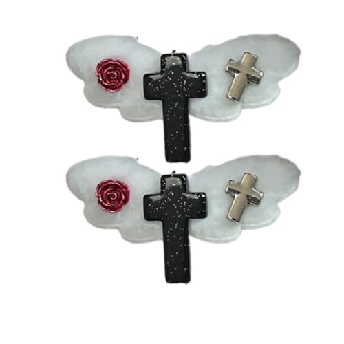 Subkultur-Haarspange 2000er Balletcore-Flügel, flache Haarspange, Balletcore-Haarnadel, elegante Haarspange für Bündel von Aurgiarme