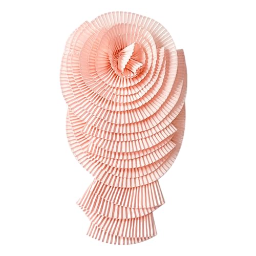 Übergroße Blumenstift Für Kleid Und Hemdverzierung Falten Big Blumenbroschen Dekoration Corsage Für Kostümpartys Stoff Brosche von Aurgiarme