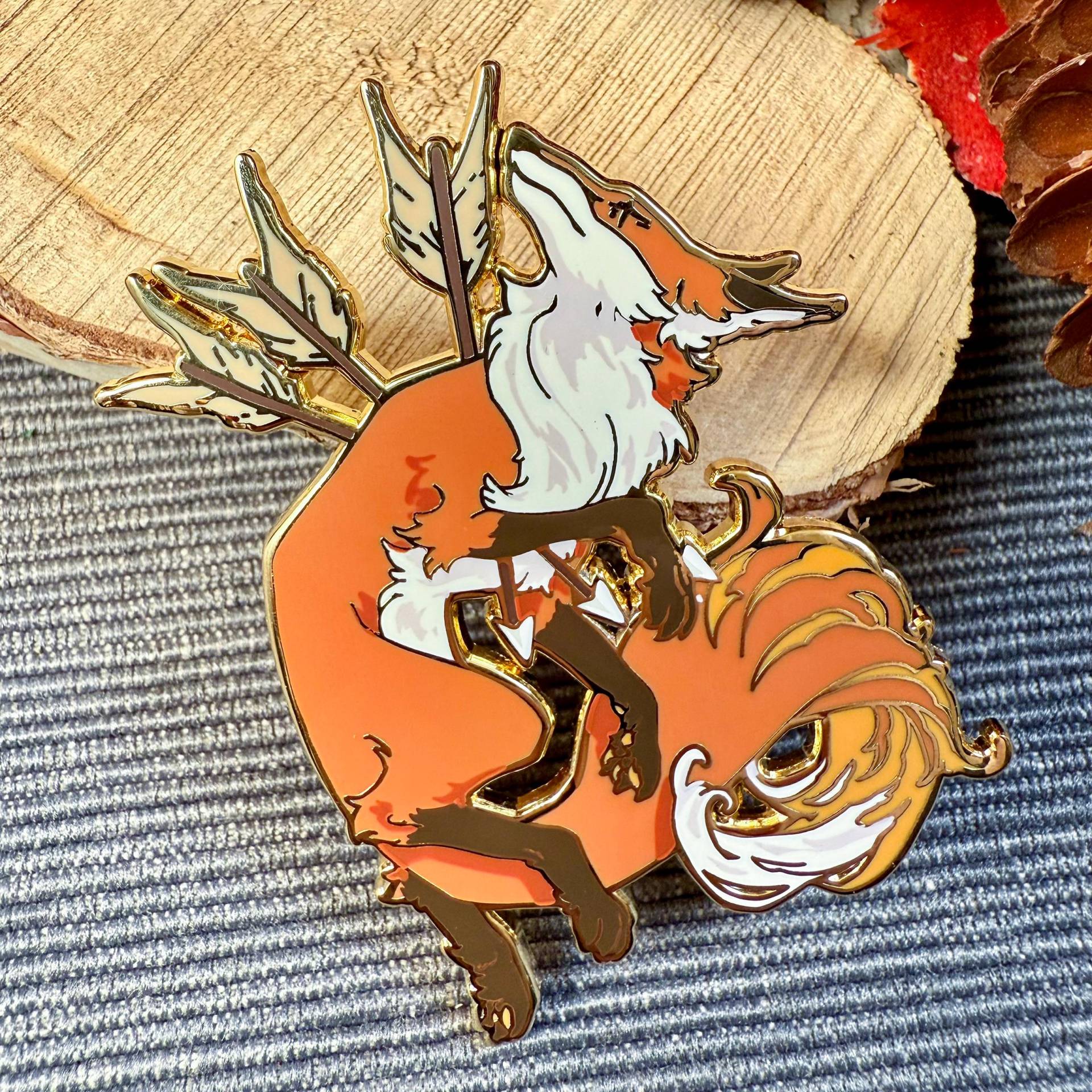 Fated Arrows Fox | Hard Enamel Pin Fox Forest Lapel Pin Collector Aesthetic Birthday Gift Christmas Present Fated Arrows Fox | Hard Enamel Pin Fox Forest Lapel Pin Collector Aesthetic Birthday Gift Christmas Present von AurigaeArt