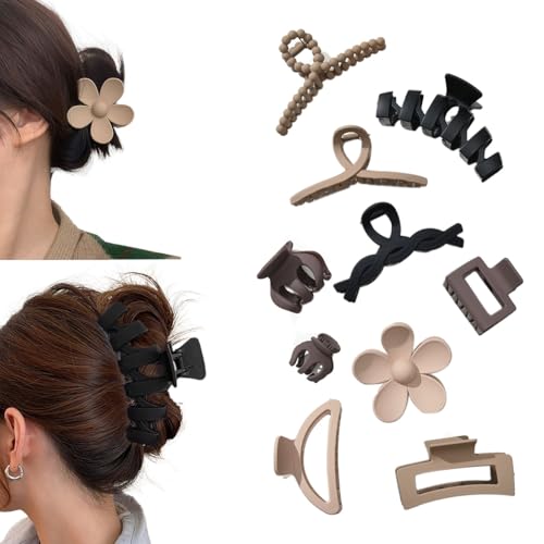 Auriselle 10 Stück Haarspangen Set Blumenkrallen-Clips für Dickes Haar Große Rutschfeste Haarspange mit Multi-Styles Rechteckig Neutrale Farben Haarspangen für Frauen Haarstyling-Zubehör Auriselle 10 Stück Haarspangen Set Blumenkrallen-Clips für Dickes Haar Große Rutschfeste Haarspange mit Multi-Styles Rechteckig Neutrale Farben Haarspangen für Frauen Haarstyling-Zubehör von Auriselle