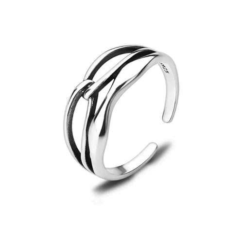 Auriselle Herren Wikinger Ring Verstellbarer Ring Durchbrochenes, Offene Retro Punk Hip Hop Gothic Schmuck Unisex Vintage, Party Geburtstag/Weihnachten Geschenk für Männer Jungen Damen von Auriselle
