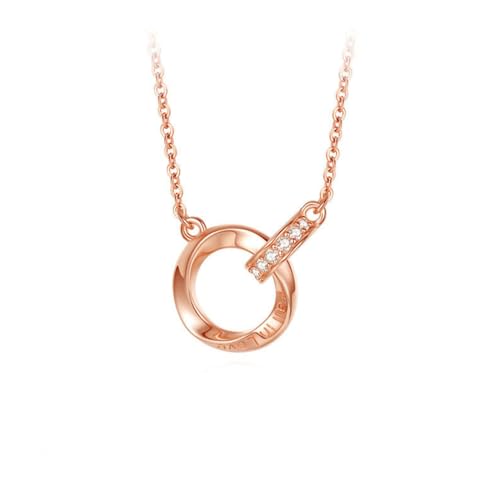 Auriselle Strass Halskette Damen, Eternity Infinity Mobius Doppelring Anhänger Kette Strasssteinen Glänzend Necklace Ketten Verstellbare Länge Jewelry Schmuck Geschenkartikel Mädchen Rosegold Auriselle Strass Halskette Damen, Eternity Infinity Mobius Doppelring Anhänger Kette Strasssteinen Glänzend Necklace Ketten Verstellbare Länge Jewelry Schmuck Geschenkartikel Mädchen Rosegold von Auriselle
