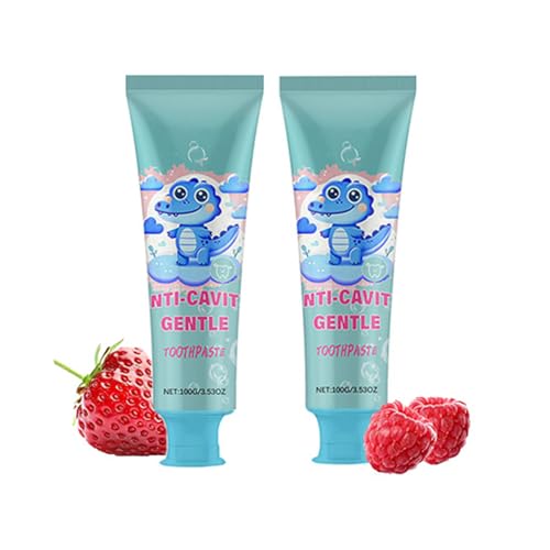 Kids Natural Probiotic Hydroxyapatite Toothpaste for Sensitive Teeth - Children's Anticaries Toothpaste for Children & Adults,Cavity and Enamel Protection - Bubblegum Berry (2) von Auriskin