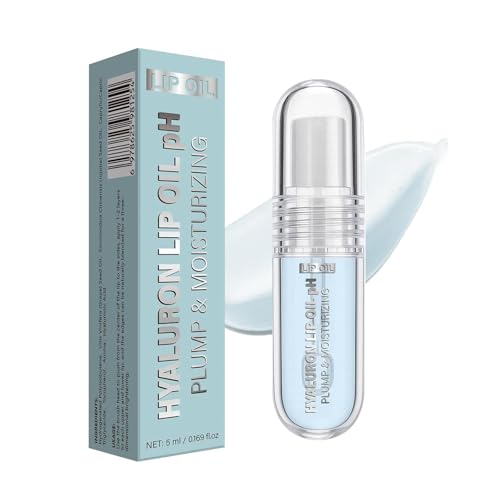 Plumping Lippengloss, Hydrating Lippenöl für Frauen, Glänzend Klarer Lipgloss, Lang Anhaltend Pflegend und Feuchtigkeitsspendend (1pc) von Auriskin