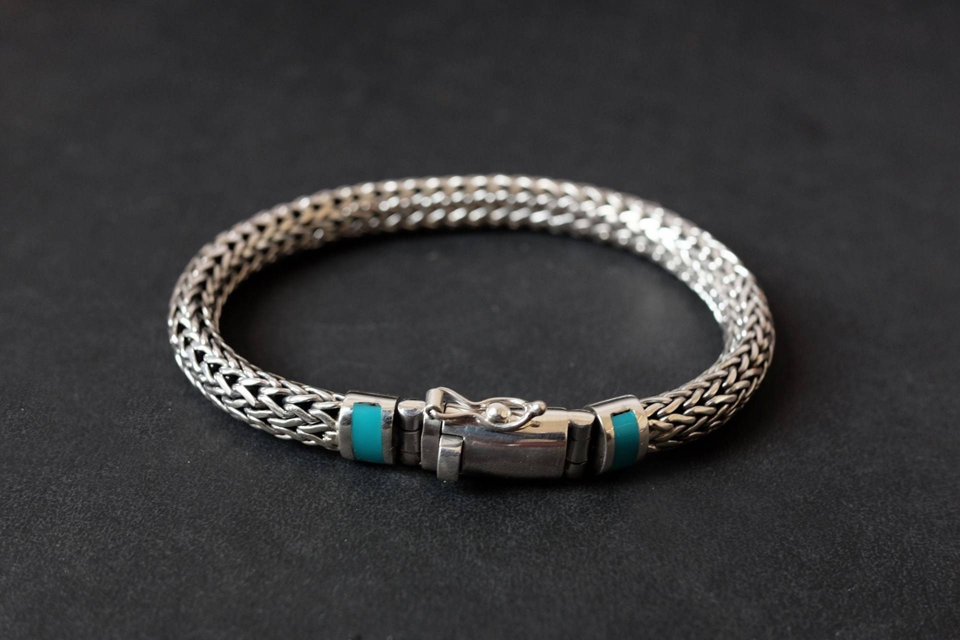 Herren Silber Kettenarmband | Byzanz Dragon Bones Armband Bali Silberschmuck 12mm Herren Silber Kettenarmband | Byzanz Dragon Bones Armband Bali Silberschmuck 12mm von Aurolius