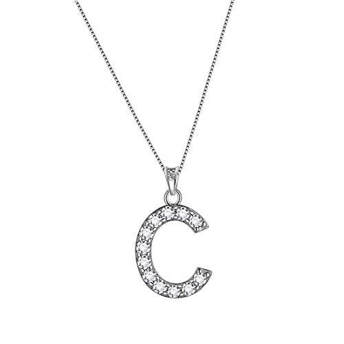 Aurora Tears Buchstabe C Halsketten 925 Sterling Silber Initiale C Alphabet Anhänger mit Zirkonia Schmuck für Frauen und Männer DP0261C Aurora Tears Buchstabe C Halsketten 925 Sterling Silber Initiale C Alphabet Anhänger mit Zirkonia Schmuck für Frauen und Männer DP0261C von Aurora Tears