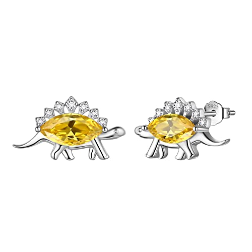Aurora Tears Dinosaurier Süße Stegosaurus Ohrstecker 925 Sterling Silber Tyrannosaurus Tierliebhaber Ohrringe für Mädchen Jungen Frauen Freundin Tochter DE0255N von Aurora Tears