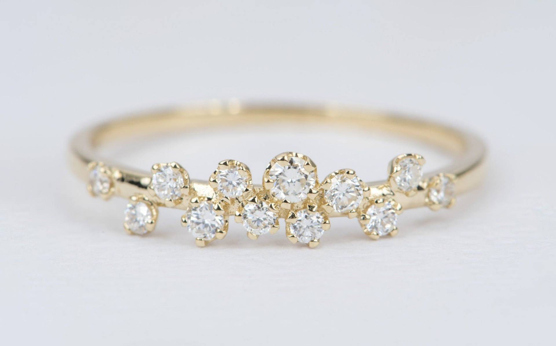 Diamant Cluster Ring 14K Gold Ehering Stapelringe Konstellation Sprenkel Einzigartiger Jahrestag Geburtstag Geschenk Stapelbar Braut Ad2322 Diamant Cluster Ring 14K Gold Ehering Stapelringe Konstellation Sprenkel Einzigartiger Jahrestag Geburtstag Geschenk Stapelbar Braut Ad2322 von AuroraDesigner