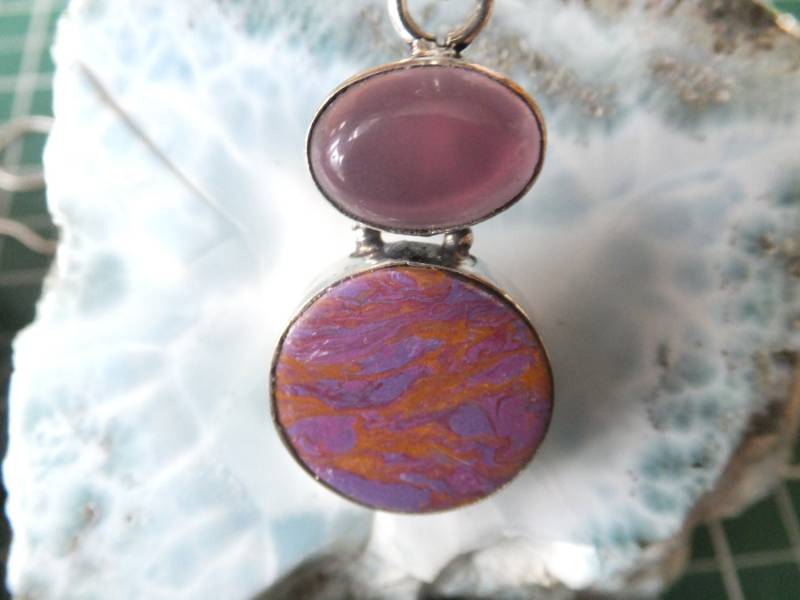 Wunderschöner Edelstein Anhänger in Sterling Mit 30-Zoll-Silberkette von AurorasGemstones