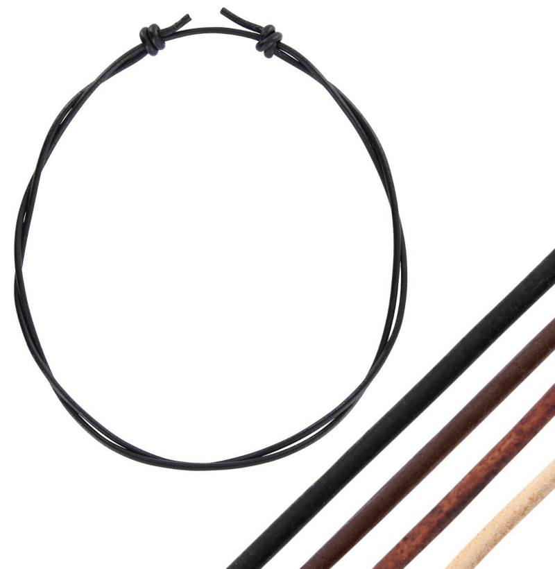 Auroris Echtleder Kette 2 Mm Mit Verstellbarem Knotenverschluss Farbe Wählbar Auroris Echtleder Kette 2 Mm Mit Verstellbarem Knotenverschluss Farbe Wählbar von AurorisShop