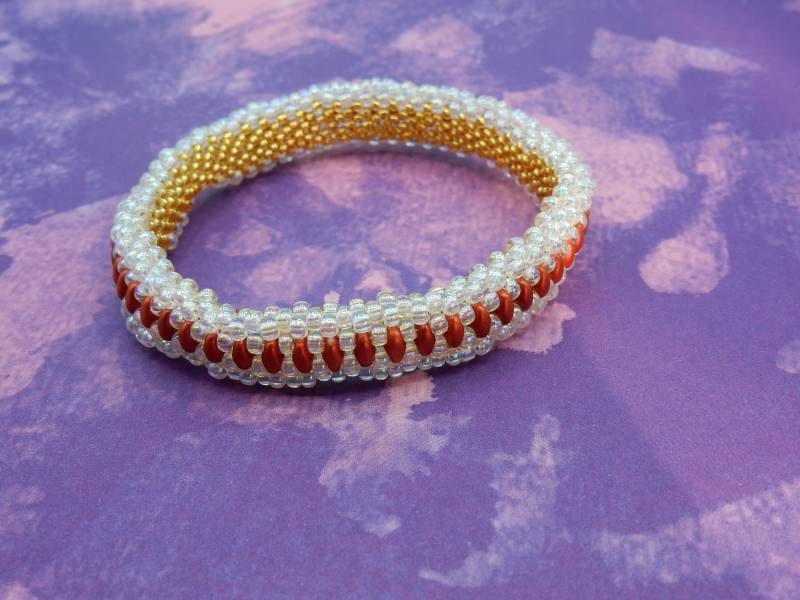 Armreif Perlen Rocailles von AurosCrafts