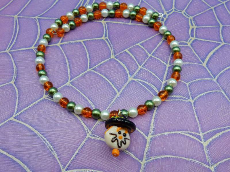 Halskette Halsband Halloween Herbst Vogelscheuche Speicher Draht Halskette Halsband Halloween Herbst Vogelscheuche Speicher Draht von AurosCrafts