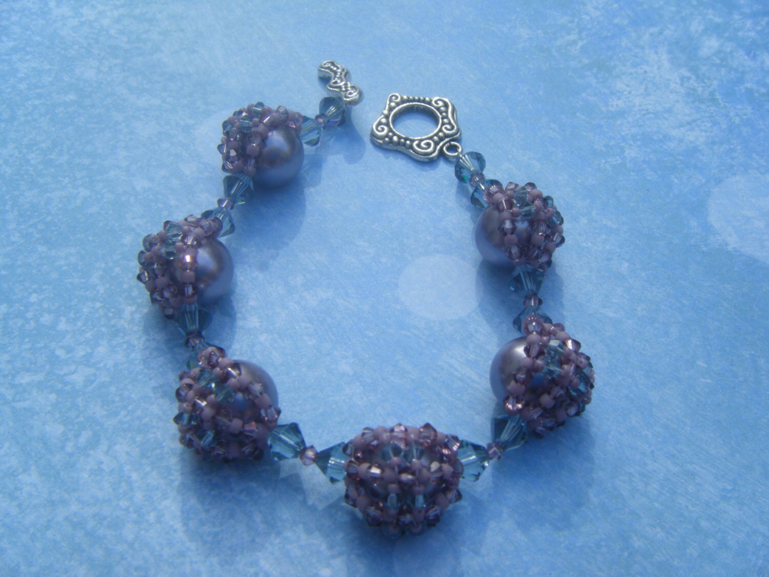 Kristall-Netteperle Perle Armband Kristall-Netteperle Perle Armband von AurosCrafts