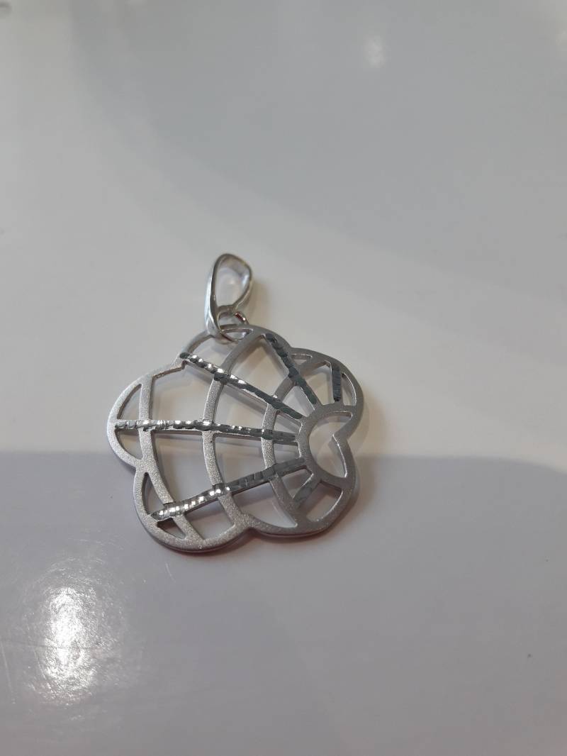 Anhänger Aus 18K Weißgold Satiniert von AurumGioielli