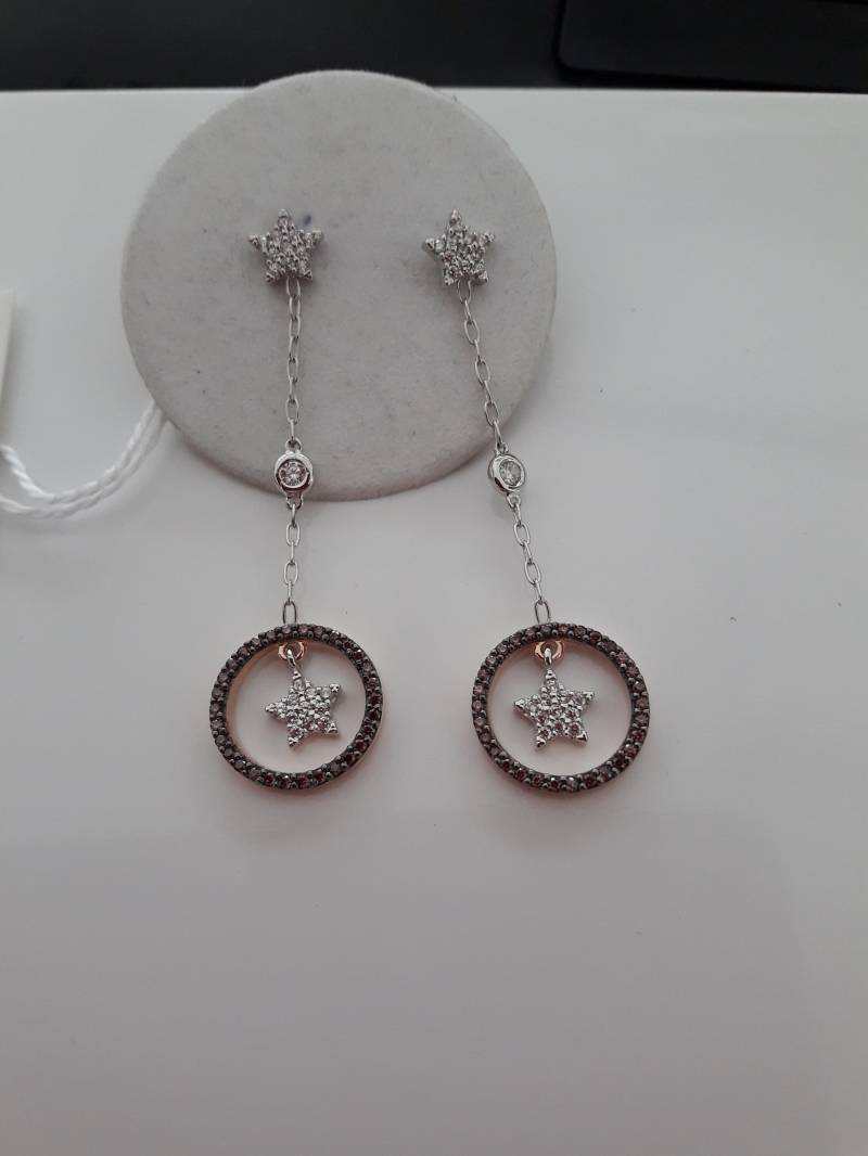 Ohrringe Aus Weiß - Und Roségold von AurumGioielli