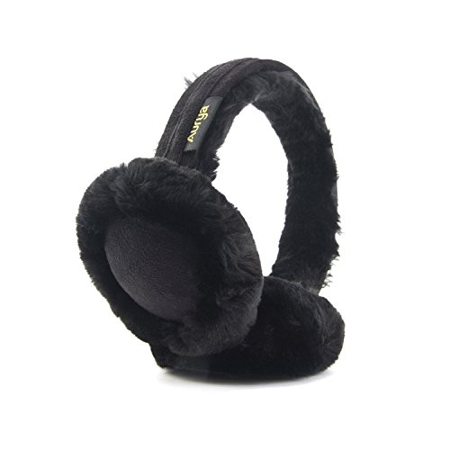 Aurya Ohrenschützer – Klassischer Unisex-Ohrenwärmer für den Winter, Outdoor-Ohrenschützer für Damen, Schwarz, Normal Aurya Ohrenschützer – Klassischer Unisex-Ohrenwärmer für den Winter, Outdoor-Ohrenschützer für Damen, Schwarz, Normal von Aurya
