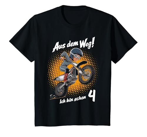 Kinder Aus Dem Weg! Ich Bin Schon 4 Kindergeburtstag Motorrad T-Shirt Kinder Aus Dem Weg! Ich Bin Schon 4 Kindergeburtstag Motorrad T-Shirt von Aus Dem Weg! Ich Bin Schon 4 Motocross Designs