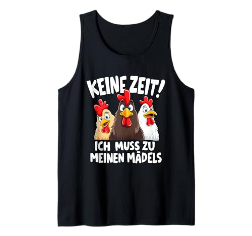 Keine Zeit Mädelsabend Hühner Mädels Hühnerstall Huhn Bauer Tank Top von Aus Liebe zum Ei Shop