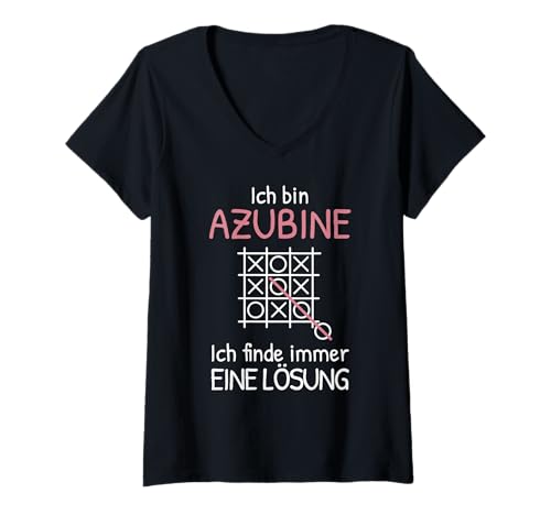 Damen Ich Bin Azubine finde eine Lösung Azubi Geschenk für Azubine T-Shirt mit V-Ausschnitt Damen Ich Bin Azubine finde eine Lösung Azubi Geschenk für Azubine T-Shirt mit V-Ausschnitt von Ausbildungsbeginn Ausbildungsstart Ausbildung